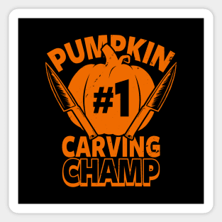 Halloween Pumpkin Carving Champion Sticker